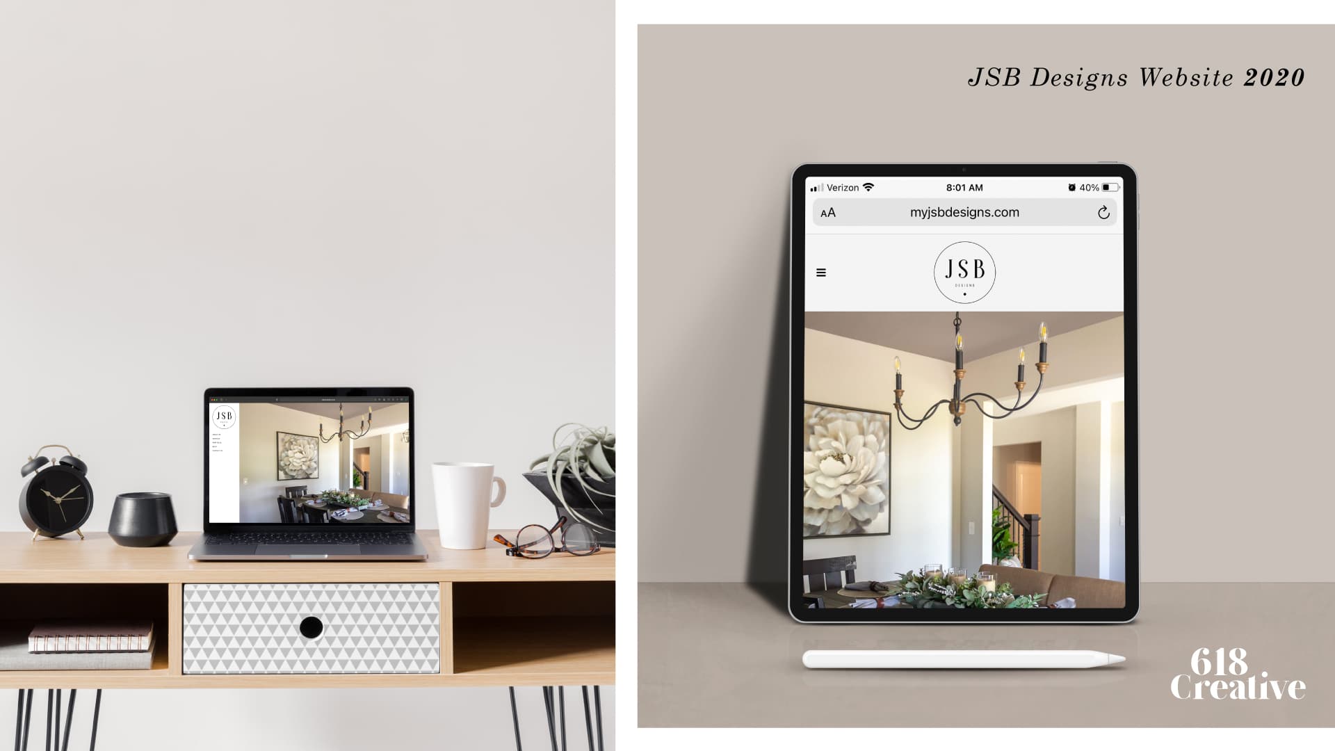 JSB Design Website portfolio 2020
